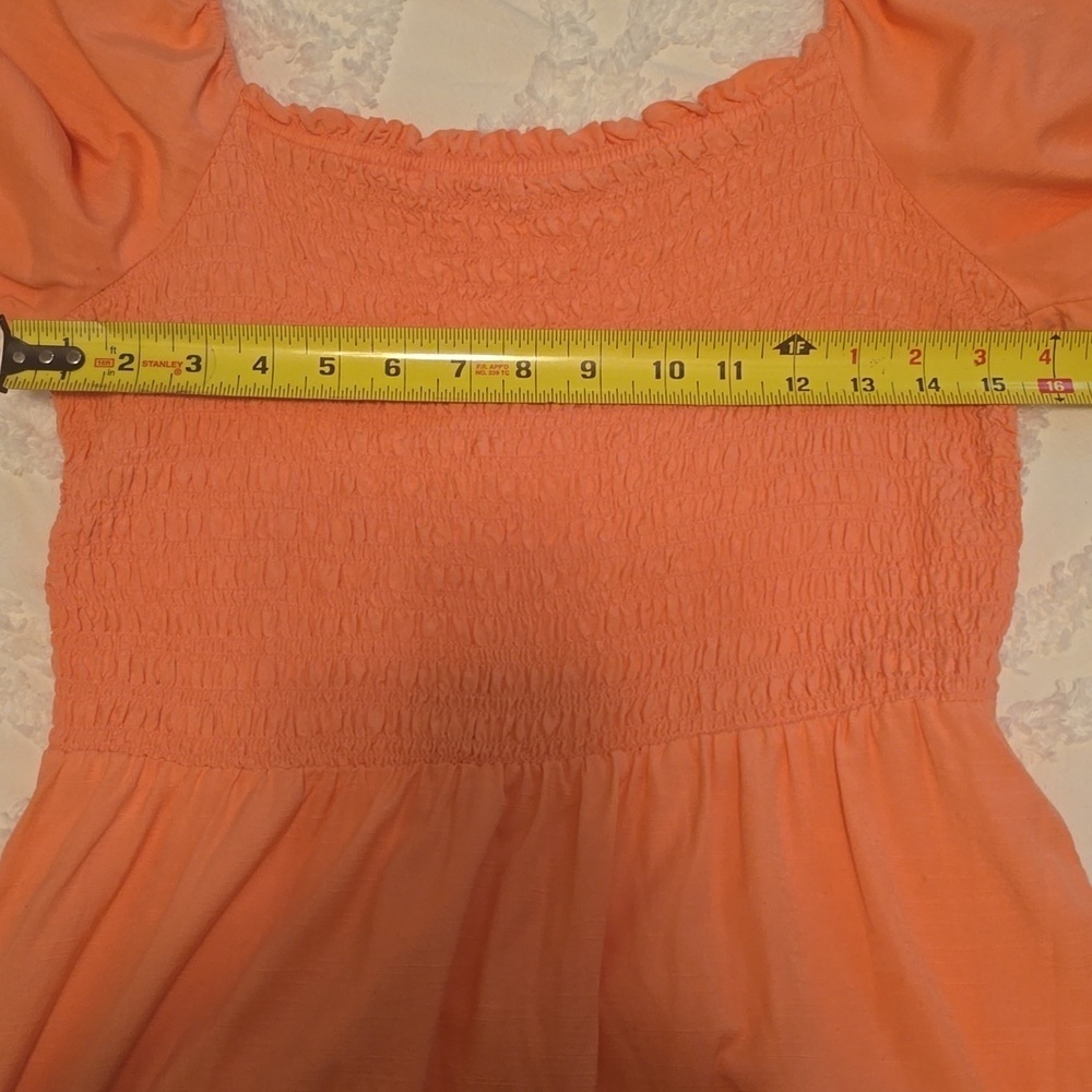 LC Lauren Conrad Peach Dress Size M (Bin 7) - Picture 5 of 9